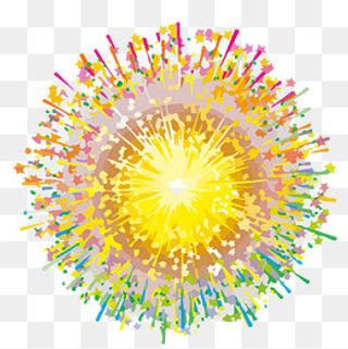 节日祝福烟花 PNG文件,免抠元素