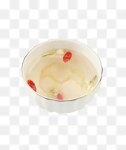 实物一碗西洋参泡茶,免抠元素(790*941px)psd模版下载