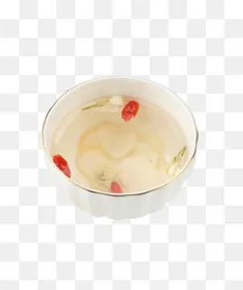 实物一碗西洋参泡茶,免抠元素