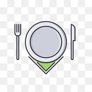 餐具刀叉矢量免扣素材,免抠元素