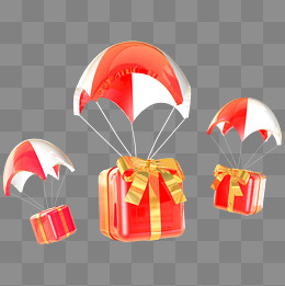 元旦新年喜庆庆祝礼物场景C4D立体