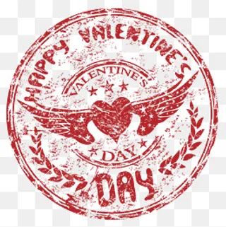 love爱心邮戳素材,免抠元素