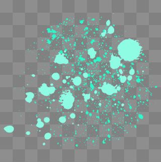 彩色油漆喷溅元素,免抠元素