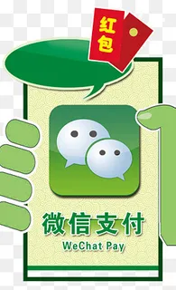 微信支付送红包,免抠元素
