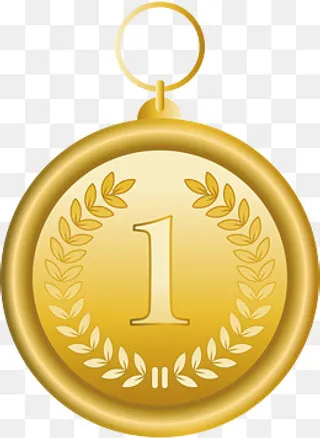 金制奖牌,免抠元素