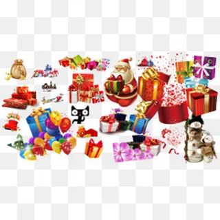 圣诞大礼包,免抠元素 圣诞大礼包,免抠元素