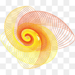 黄色几何渐变元素,免抠元素