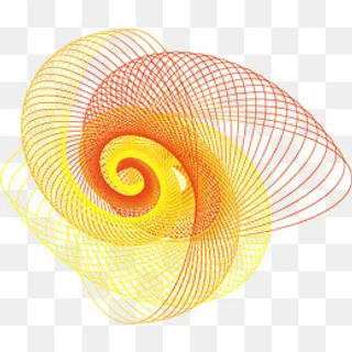 黄色几何渐变元素,免抠元素