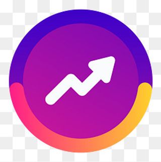 紫色促销升降图标矢量元素,免抠元素