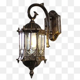 工艺庭院壁灯png图,免抠元素