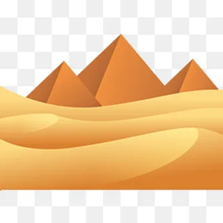 沙漠金字塔,免抠元素