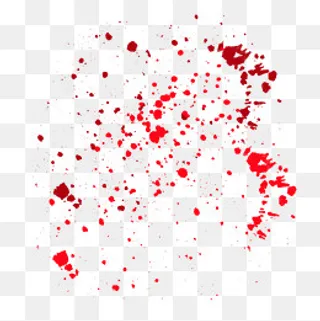 红色血迹痕迹笔刷元素,免抠元素