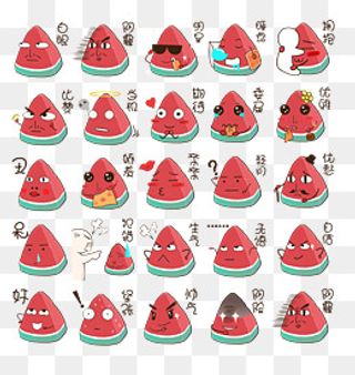 夏天夏至西瓜表情包