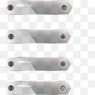 矢量灰色条目分类图案,免抠元素