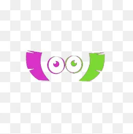 卡通黑色眼眶表情包(260*260px)ai矢量模版下载