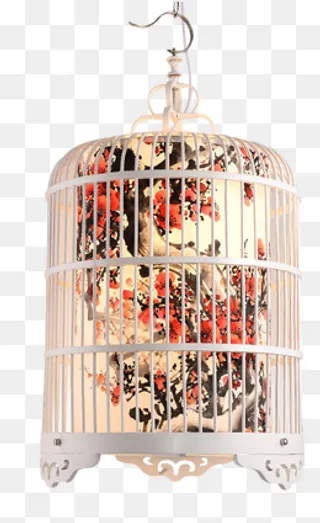 新中式竹艺鸟笼吊灯