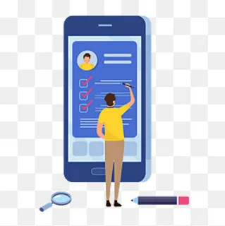 商务人士招聘手机在线,免抠元素