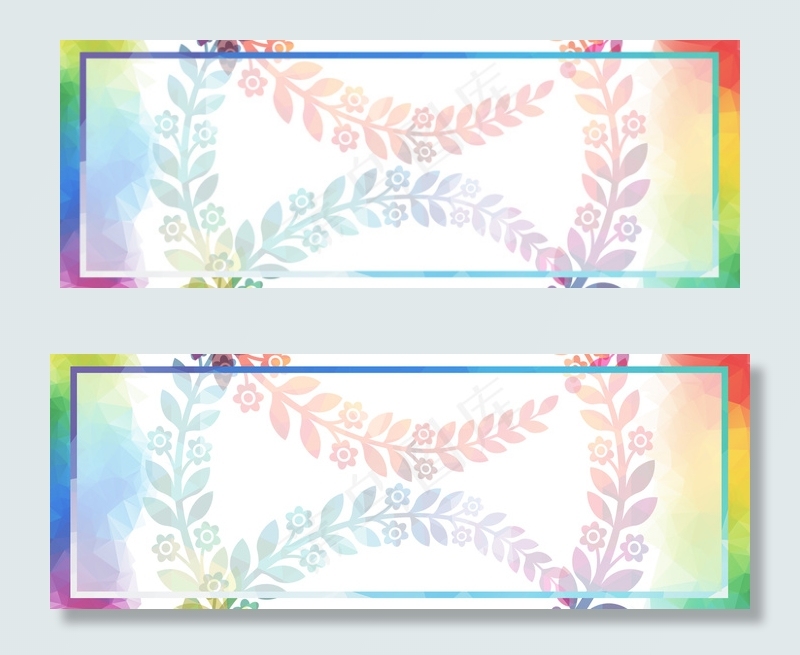 彩色创意植物叶子背景背景图片素材,背景元素