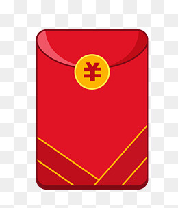 2019己亥新年卡通红包,免抠元素