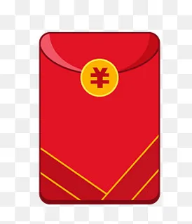 2019己亥新年卡通红包,免抠元素
