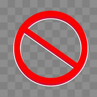 禁止红色标志设计,免抠元素