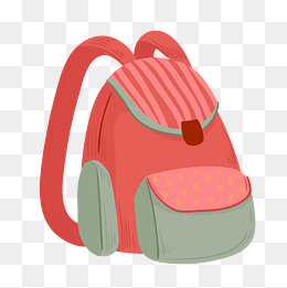开学学校卡通文具书包免扣素材,免抠元素