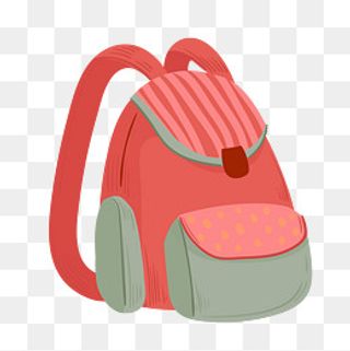 开学学校卡通文具书包免扣素材,免抠元素