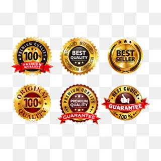 金色质感徽章1,免抠元素