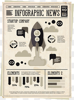 世界新闻自由日一份报纸,免抠元素