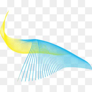 渐变几何曲线唯美彩色图案元素,免抠元素