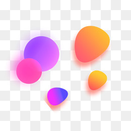 618狂欢节渐变流体炫彩装饰,免抠元素