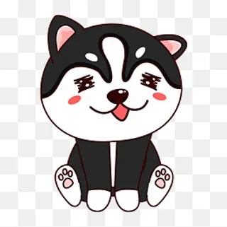 乖巧的哈士奇表情包