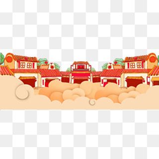 卡通小镇PNG下载