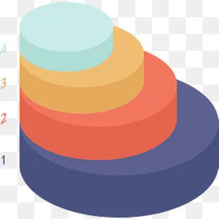 矢量手绘饼状图,免抠元素