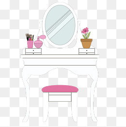 卡通化妆台PNG下载