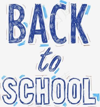 回归学校英文艺术字