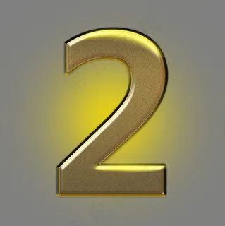 黑金光效PSD倒计时数字2