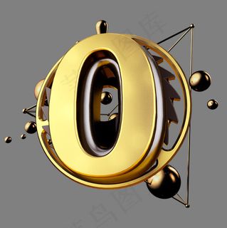 大气黑金风立体炫酷倒计时数字0 大气黑金风立体炫酷倒计时数字0