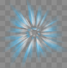 蓝色光束发光图案PSD透明底,免抠元素