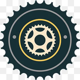 自行车齿轮专用指示图案,免抠元素