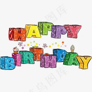 生日快乐艺术字