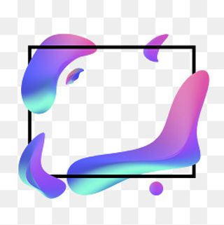 彩色流体渐变 炫彩流体酷炫不规,免抠元素