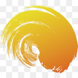 黄色笔刷,免抠元素