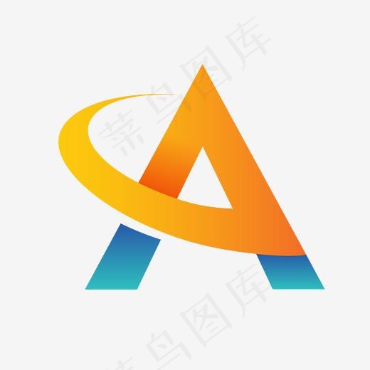 创意英文字母A变形设计