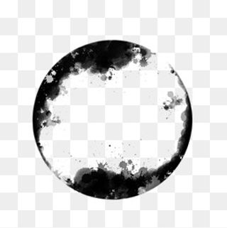 水墨风格中国风晕染效果墨迹喷墨,免抠元素