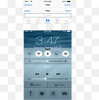 简约ipone6界面,免抠元素