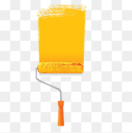 卡通刷漆滚筒设计,免抠元素