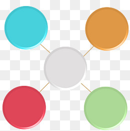 手绘彩色不规则图形标签,免抠元素