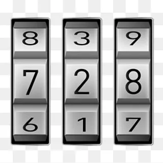 立体密码,免抠元素