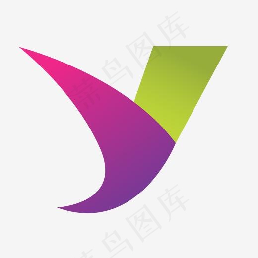 Y型彩色logo设计商标(2494*2016px)eps,ai矢量模版下载